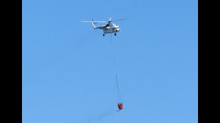 Mil 8 Fire Fighting Helicopter Kiotari Beach, Rhodes Island, Greece