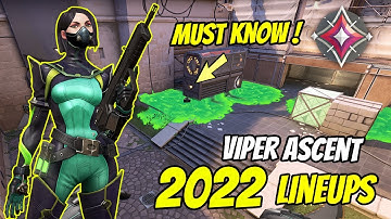 2022 Viper Ascent Lineups - Begginner Guide To Show To Your Friends -Valorant Guide