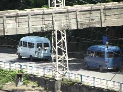 ესკორტი გადის ჭიათურიდან