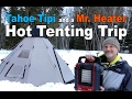 Hot Tent Camping in the Tahoe Gear Tipi with the Mr. Heater Portable Buddy Propane Heater