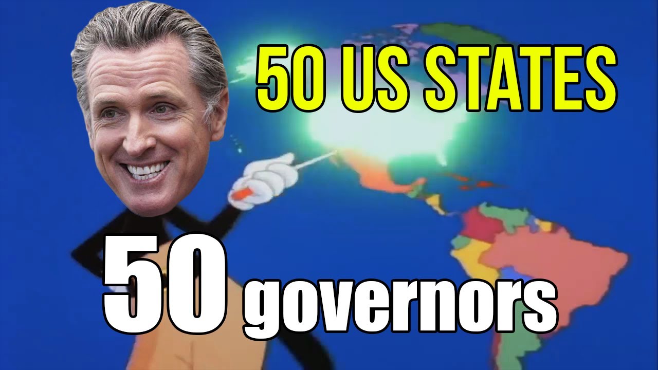 Yakko's World but it's all 50 U.S. states by all 50 U.S. governors