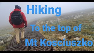 Mt Kosciuszko, Hiking to the highest peak in Australia.