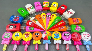 Oho..!😍 Numberblocks Color Challenge with Colourblocks, Alphablocks, ! Satisfying Slime ASMR