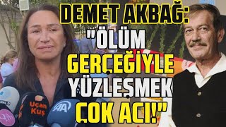 Demet Akbağ Ferhan Şensoyun Cenaze Törenine Katıldı Ustamızın Ölüm Gerçeğiyle Yüzleşmek Çok Acı