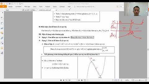 Câu hỏi lí thuyết toán 12 học kì 1