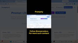 Promptly - one stop solution for prompting #ai #developers #tech #tech #coding #coder #tools #prodev