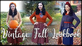 VINTAGE STYLE FALL LOOKBOOK | 5 Classic Autumn Outfits!