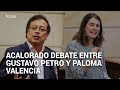 Rifirrafe entre Gustavo Petro y Paloma Valencia por sesiones del Congreso y renta básica