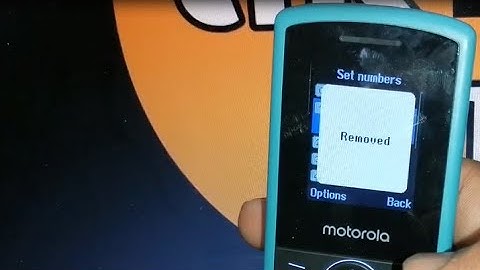 how to remove number from speed dial in motorola a10g mobile