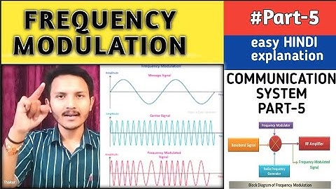 Frequency Modulation in Hindi II Communication system #What_is_Frequency_modulation