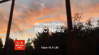 BBC News intro - countdown 85 seconds - 10pm 16.11.20