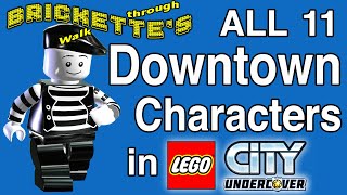 All 11 Downtown Characters in LEGO City Undercover, Finding and Unlocking