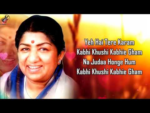 Kabhi Khushi Kabhi Gham (LYRICS) - Lata Mangeshkar #RIP