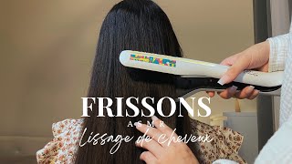 ASMR l Lissage et Brossage de cheveux – Hair straightening and brushing