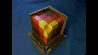 Montessori Algebraic Trinomial Cube, Out of the Box