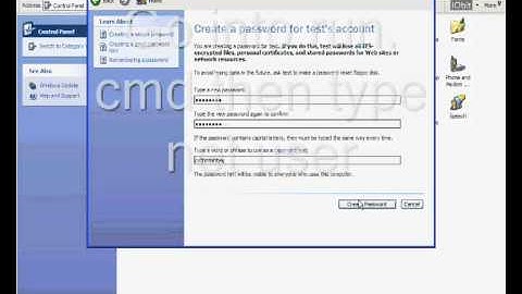 How To Change A Password Using CMD