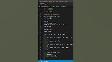 PATTERN-45|| Alternate Alphabet Pyramid pattern in C++ programming #shorts
