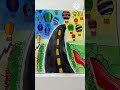 Balloon scenery| 🎈🔮free hand painting | @studyvlogs5172official