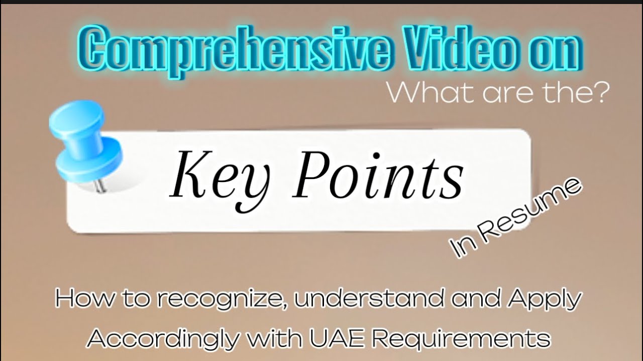 Key Point Cv Key Points in CV || Very important video - YouTube