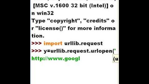 Python Open a Web Page with urllib