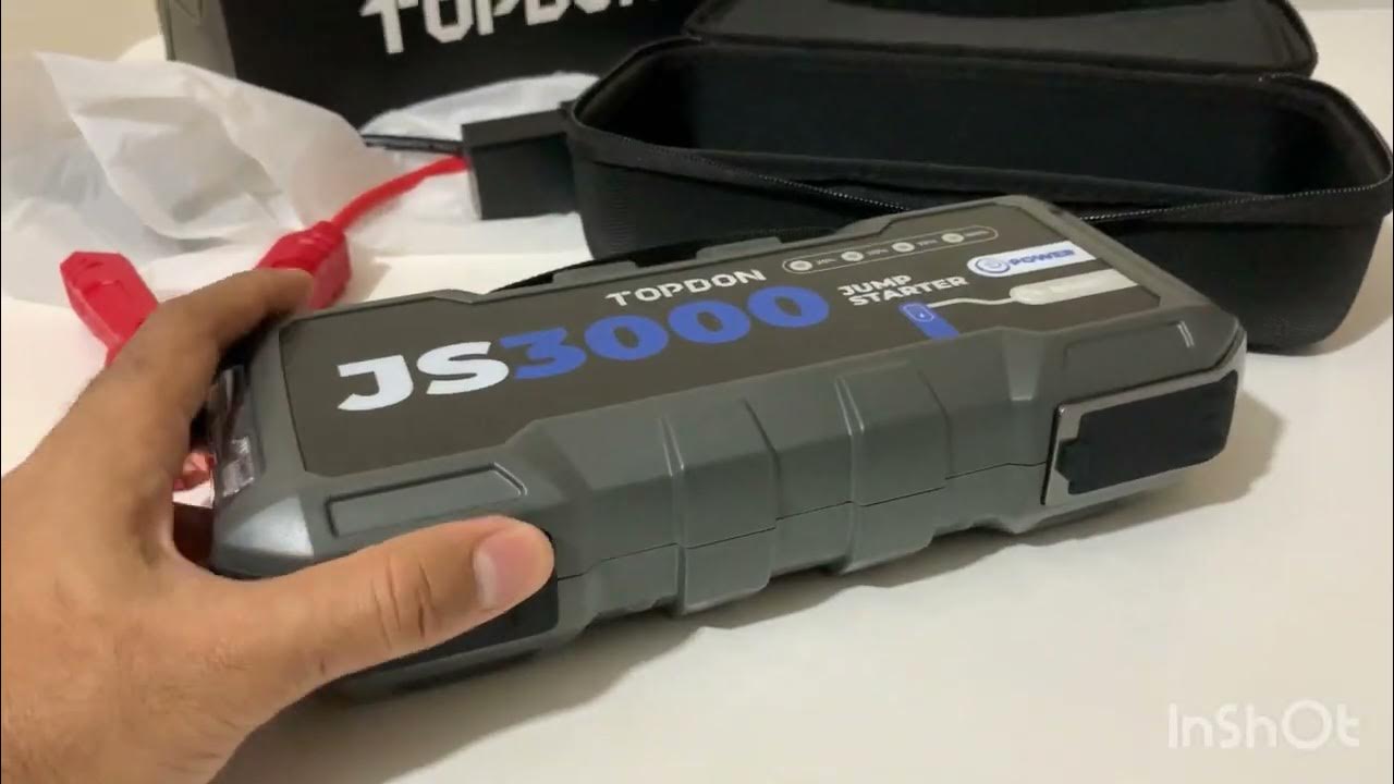 TOPDON JS3000 jump starter YouTube