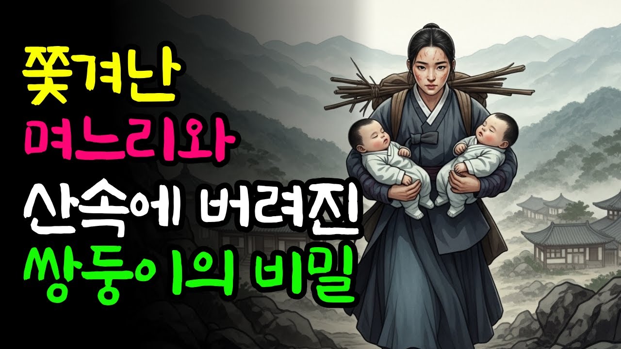 쫓겨난 며느리가 산속에서 발견한 쌍둥이의 숨겨진 비밀 | 야담 | 옛날이야기 | 수면동화 | 전설