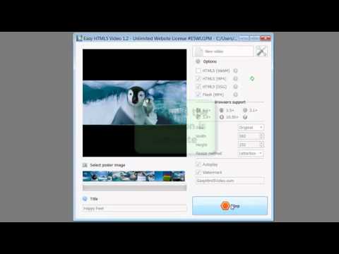 How to add video to your website with Easy HTML5 Video - YouTube