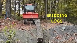 Skidding logs | Kubota Lx2610