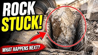 Huge Rock Gets Stuck in the Jaw Crusher – Watch What Happens Next!