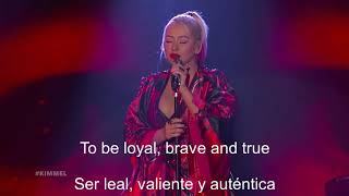 Christina Aguilera (Live) - Loyal Brave True - Subtitulado Español e Inglés - HD