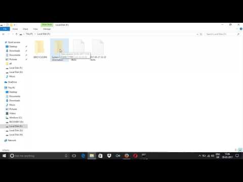 viruses like System Volume Information and $RECYCLE.BIN delete them completely