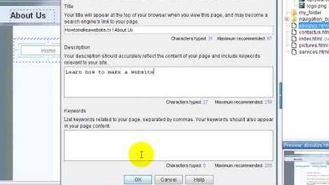 Free Website Training - Making Your Website Search Engine Friendly - Meta Tags Yahoo Site Builder