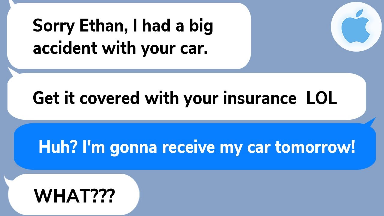 【Apple】My sister who always asks for money, contacted me saying she had an accident in my new car…