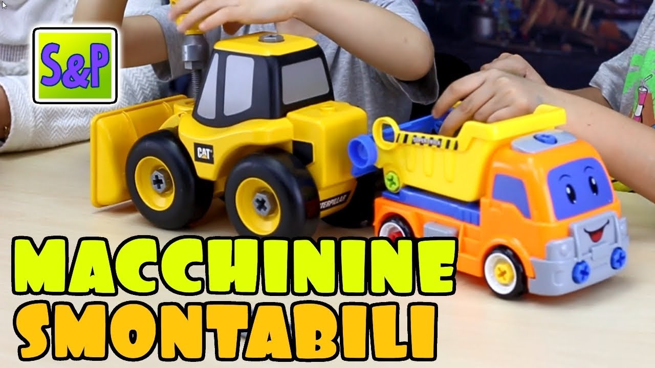 Top Race Giocattoli 3 In 1 - Camion Da Costruzione Da Montare Con Trapano, Convertibile In Auto Telecomandata, Per Bambini 3-7 Anni