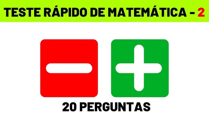 Quiz de Matemática - 6º ano - Valor: 2,0