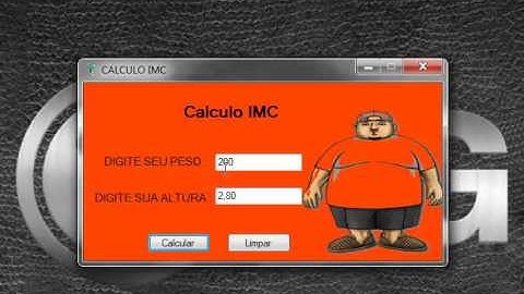 CÁLCULO IMC EM C#