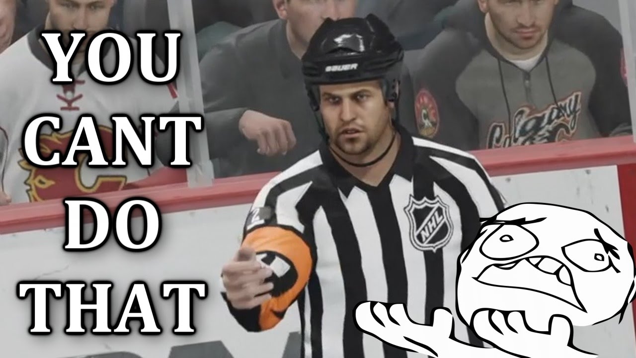 FACEOFF GLITCH, YOU CANT DO THAT, GAME MISCONDUCT (NHL 17 Clips)