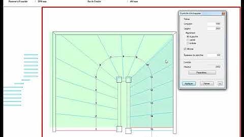 Calculer un escalier ligne de foulee et echappe