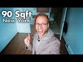 INSIDE a Tiny NYC Apartment (90 Square feet)