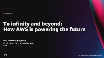 AWS re:Invent 2021 - To infinity and beyond: How AWS is powering the future