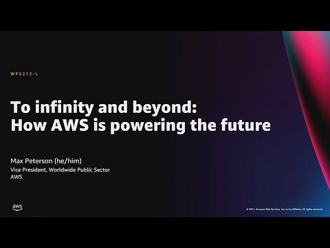 AWS re:Invent 2021 - To infinity and beyond: How AWS is powering the future