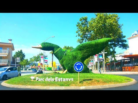 Улицы Плайя де Аро Коста Брава Испания Platja d'Aro Costa Brava