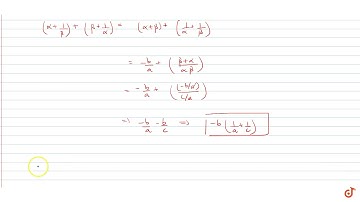 If `alpha,beta` are the roots of the equation `ax^2 +bx+C =0` then the equation whose roots ar