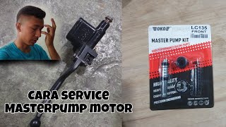 Cara-cara service masterpump brake motor