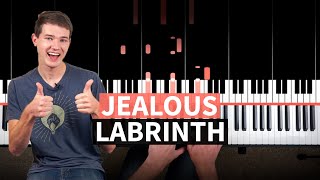 Jealous - Labrinth - PIANO TUTORIAL (accompaniment)