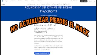 NO ACTUALIZAR PS3 4.88