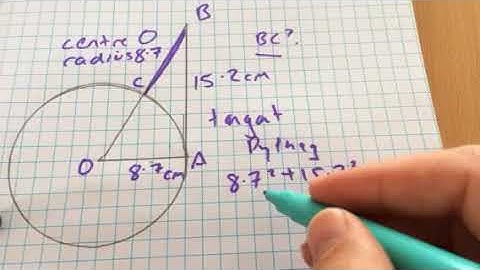 Maths: Circle and pythagoras