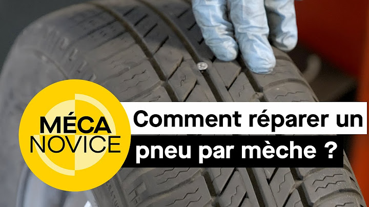 Comment réparer un pneu par mèche ?