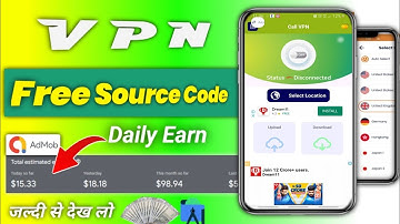 Earn ₹45000Monthly ||  free vpn source code android studio