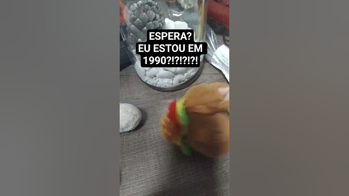 Eu...ESTOU PRESO NO TEMPO
